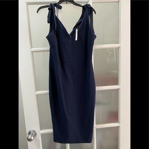 NWT ASOS midi dress with tie shoulders